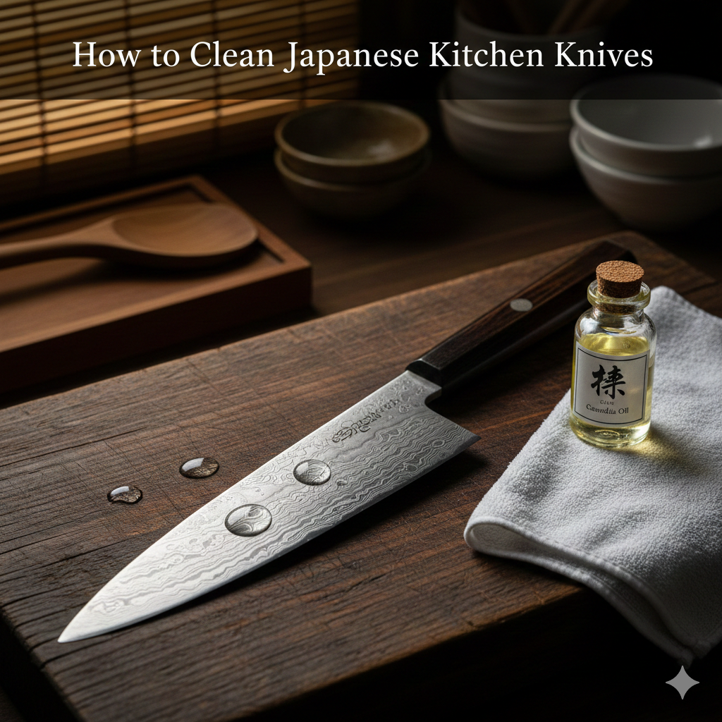 How to Clean Japanese Kitchen Knives