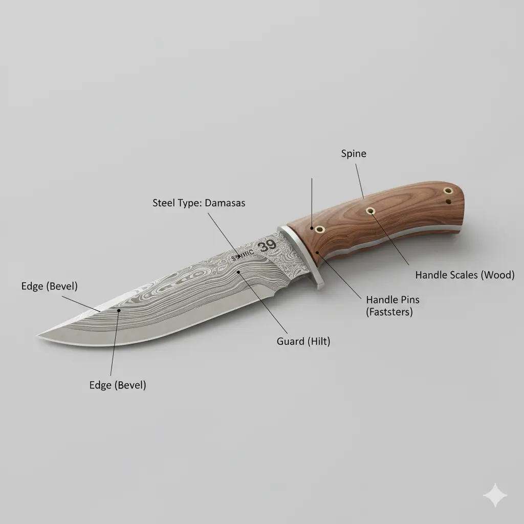 Knife Anatomy Diagram & Explanation