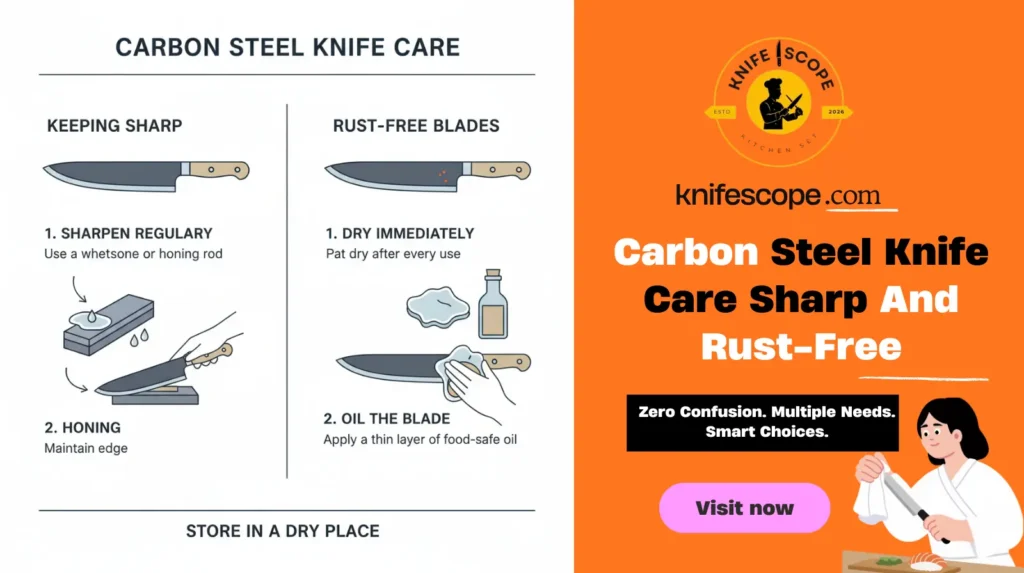Carbon Steel Knife Care: Keep Blades Sharp And Rust-Free 1 Carbon Steel Knife Care
