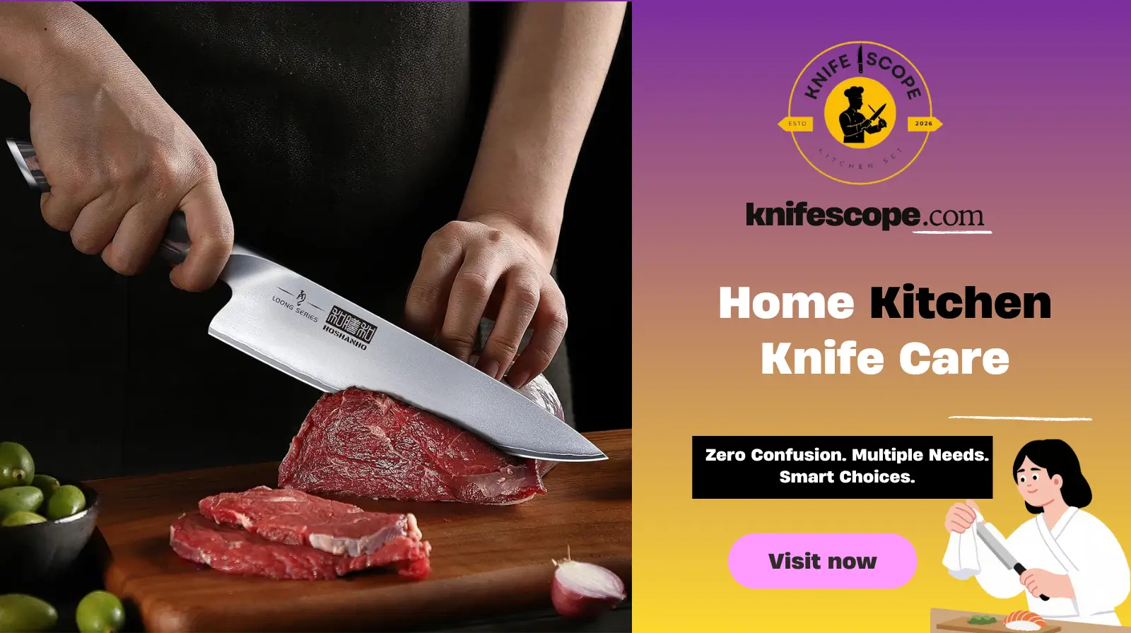 Home Kitchen Knife Care