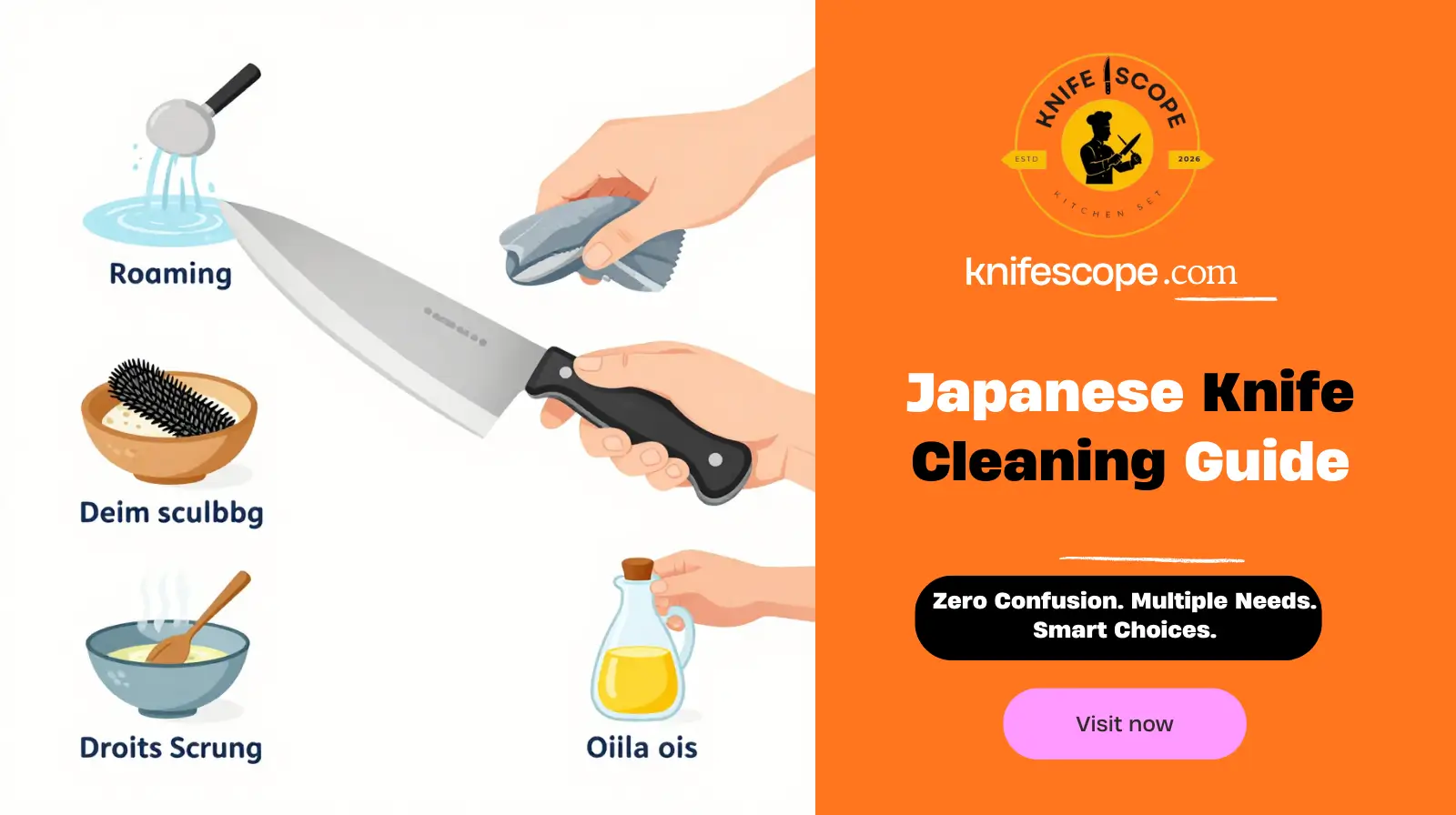 Japanese Knife Cleaning Guide