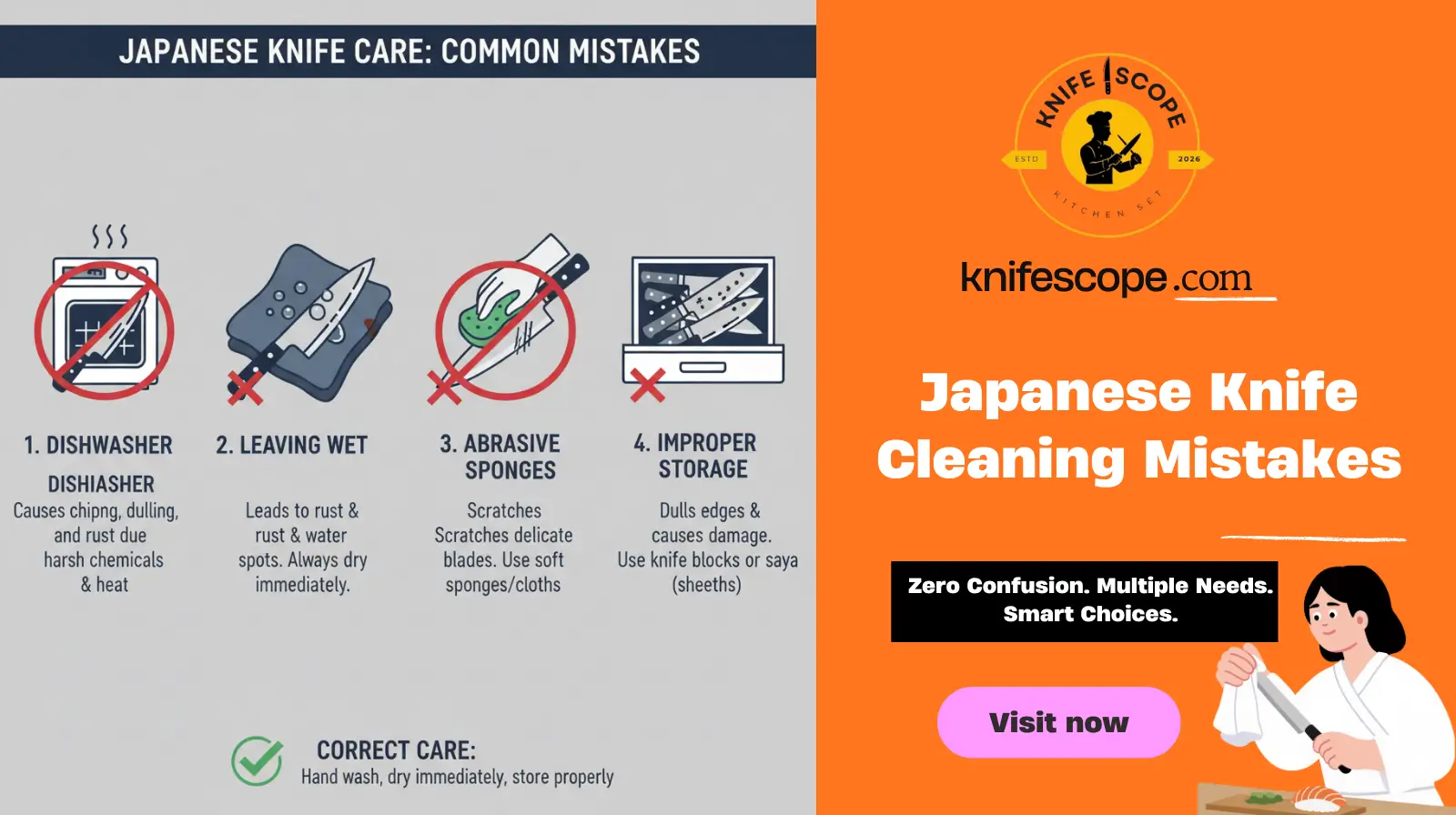 Japanese Knife Cleaning Mistakes