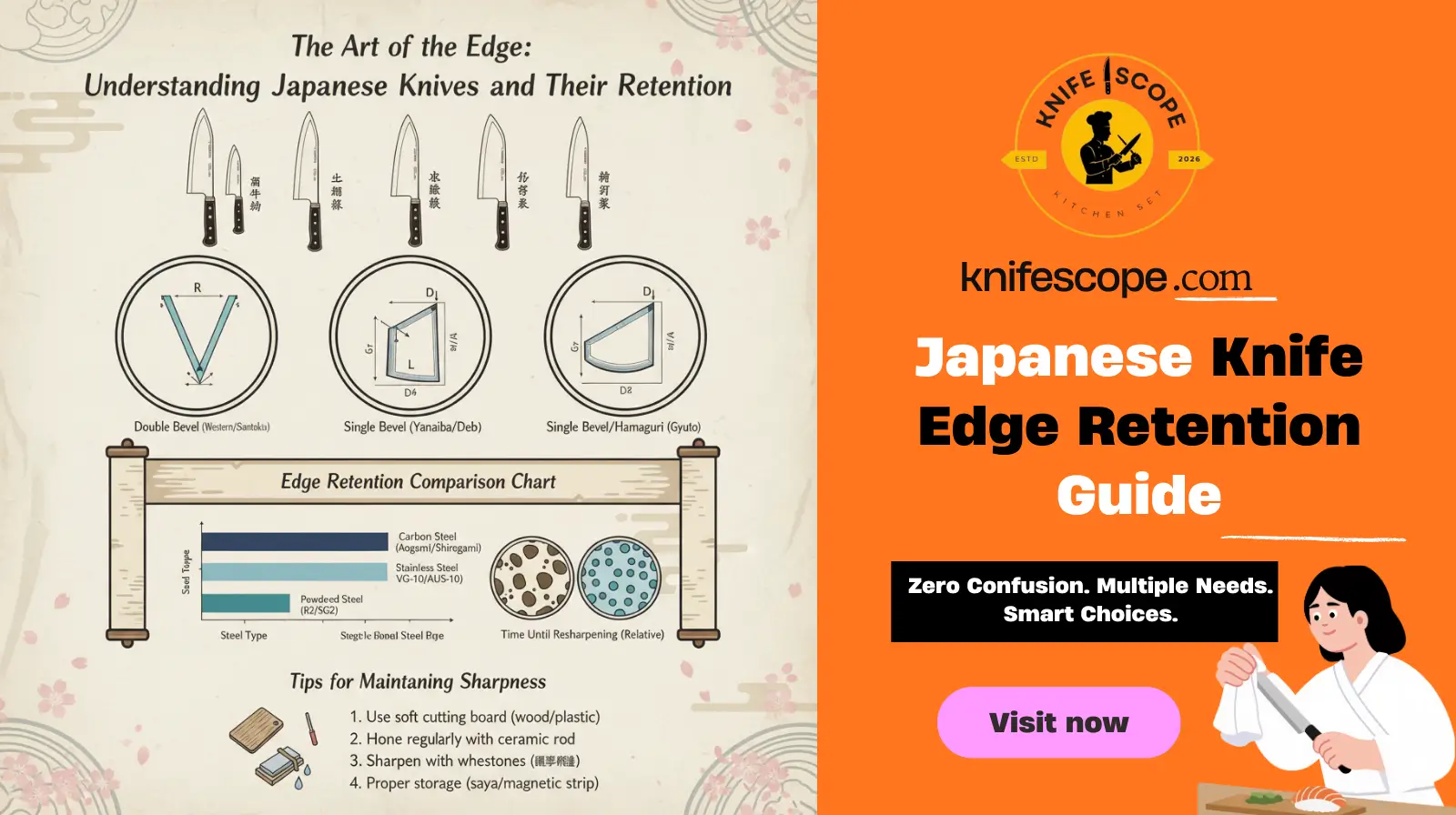Japanese Knife Edge Retention Guide