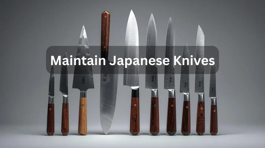 Maintain Japanese Knives