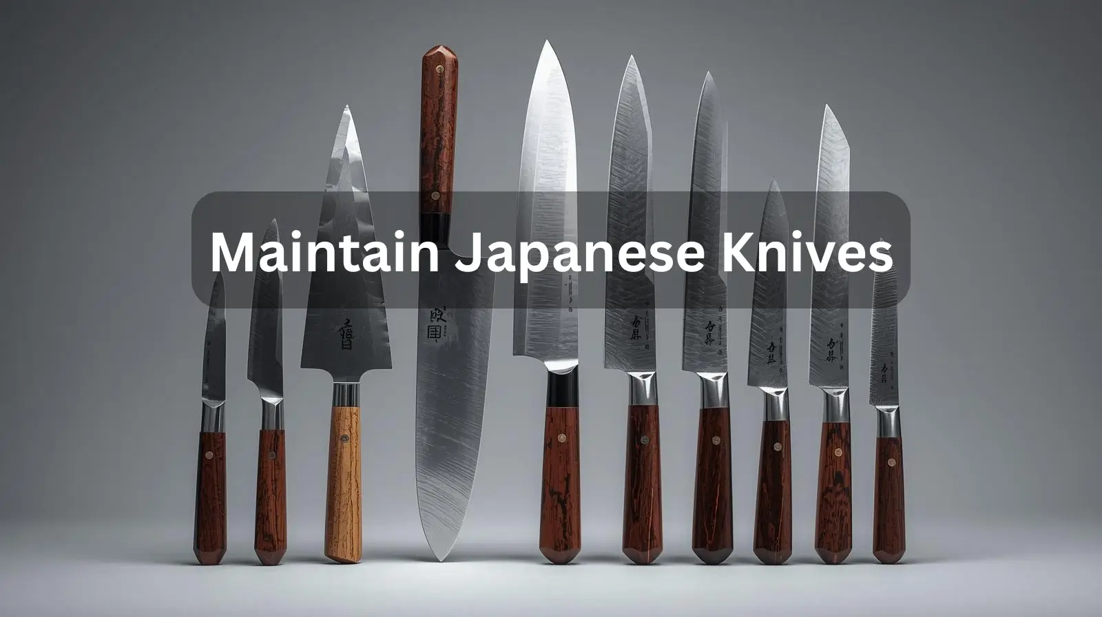 Maintain Japanese Knives