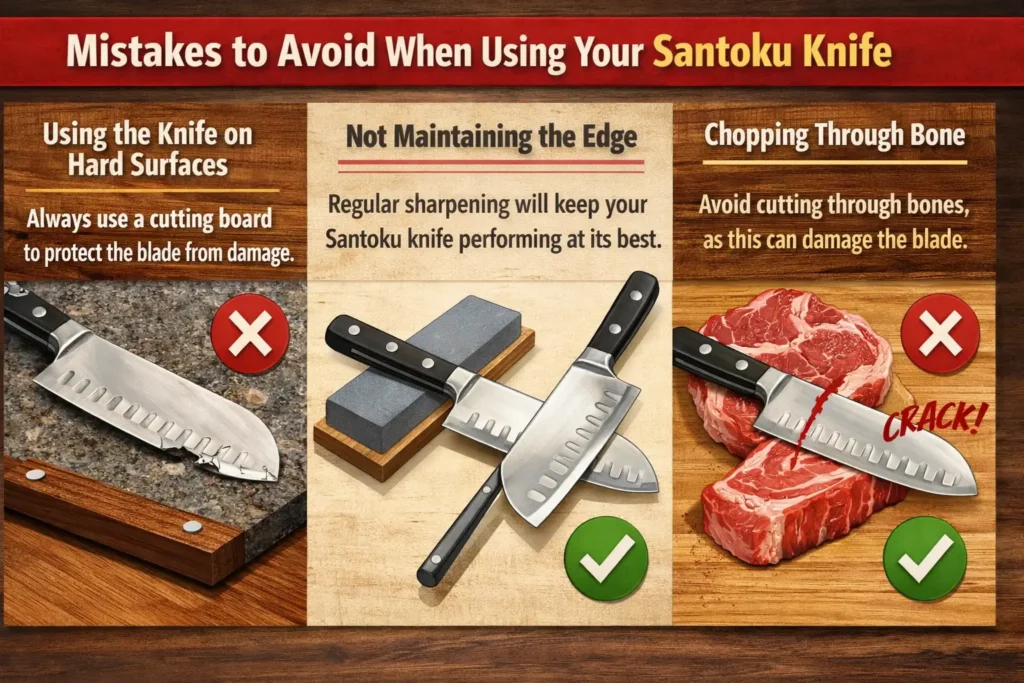 Mistakes to avoid with your Santoku knife