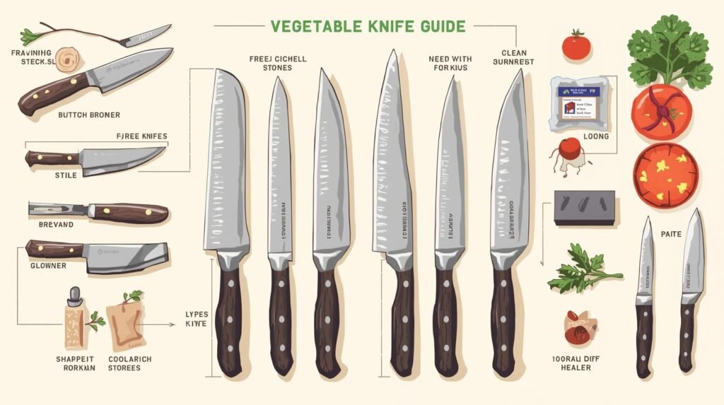 Vegetable Knife Care Guide: Pro Maintenance Tips 2 Guide to vegetable knife types