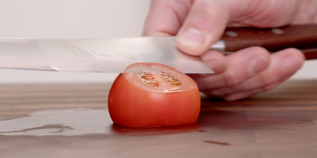Tomato Test Knife Sharpness