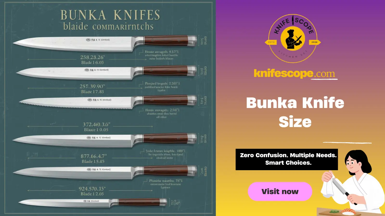 Bunka Knife Size