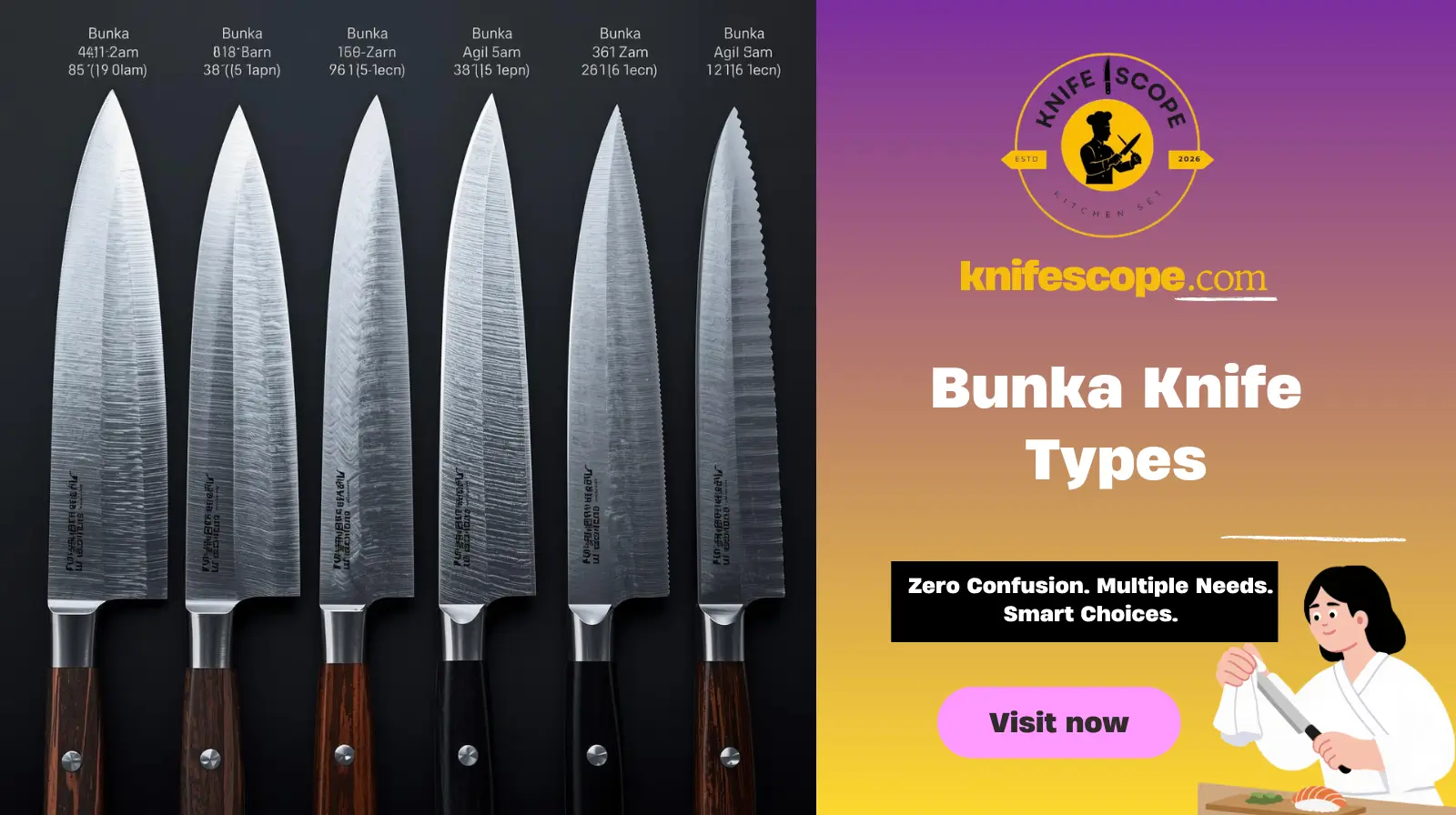 Bunka Knife Types