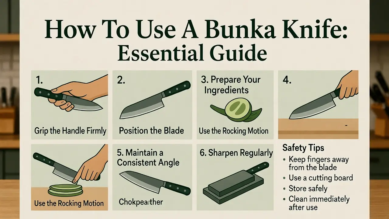 How To Use A Bunka Knife