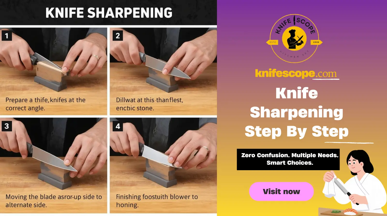 Knife Sharpening Step By Step