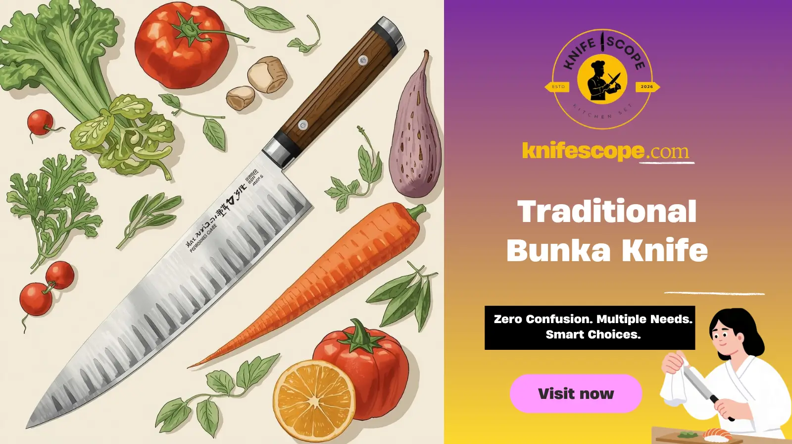 Traditional Bunka Knife