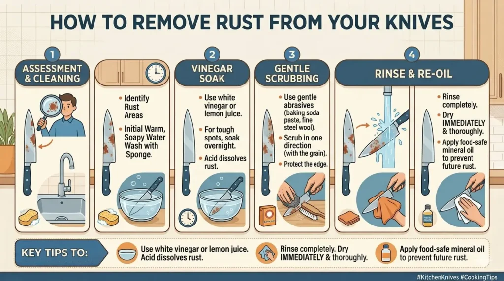 How To Remove Rust From Knife: Easy Safe Methods 3 How To Remove Rust From Knife: Easy Safe Methods